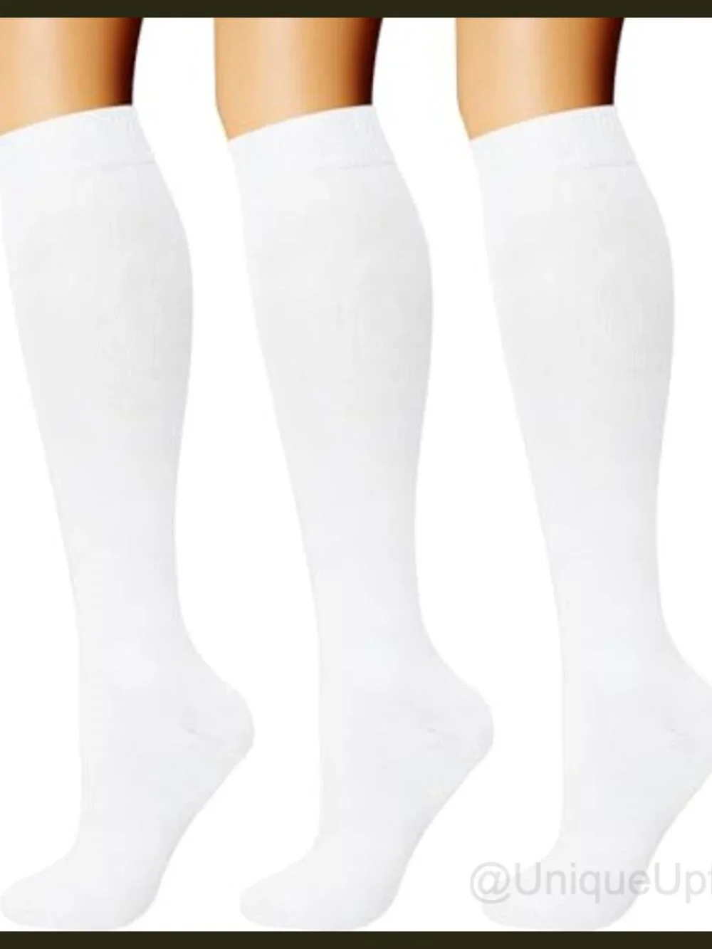 Compression Socks 15-20 mmHg Athletic Running Cycling Support 3 Pairs